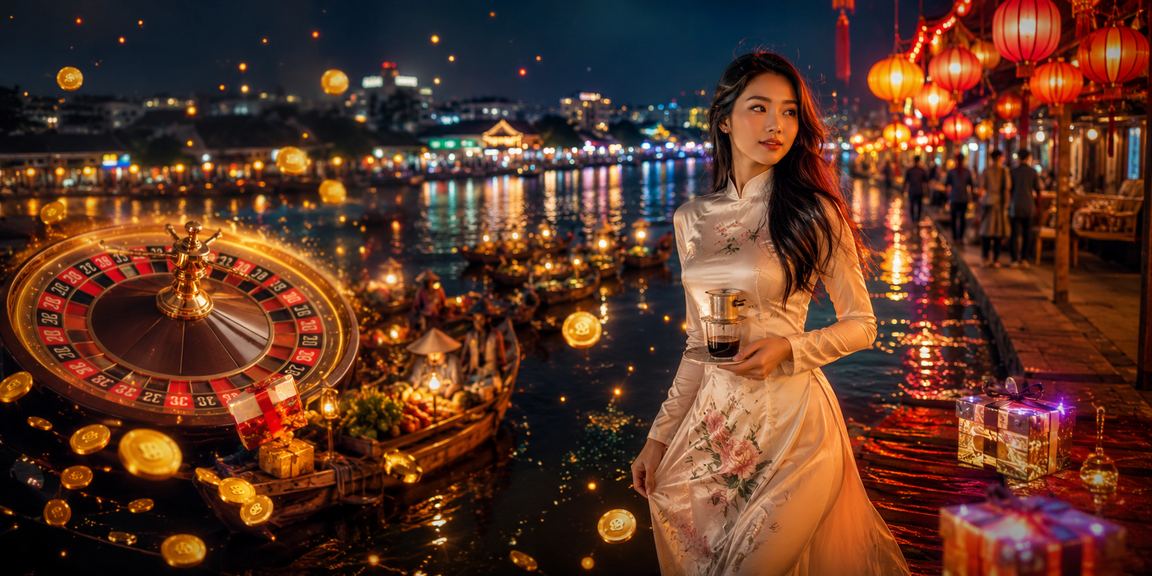 Khung cảnh bàn roulette ở Cần Thơ trong quán cà phê sầm uất